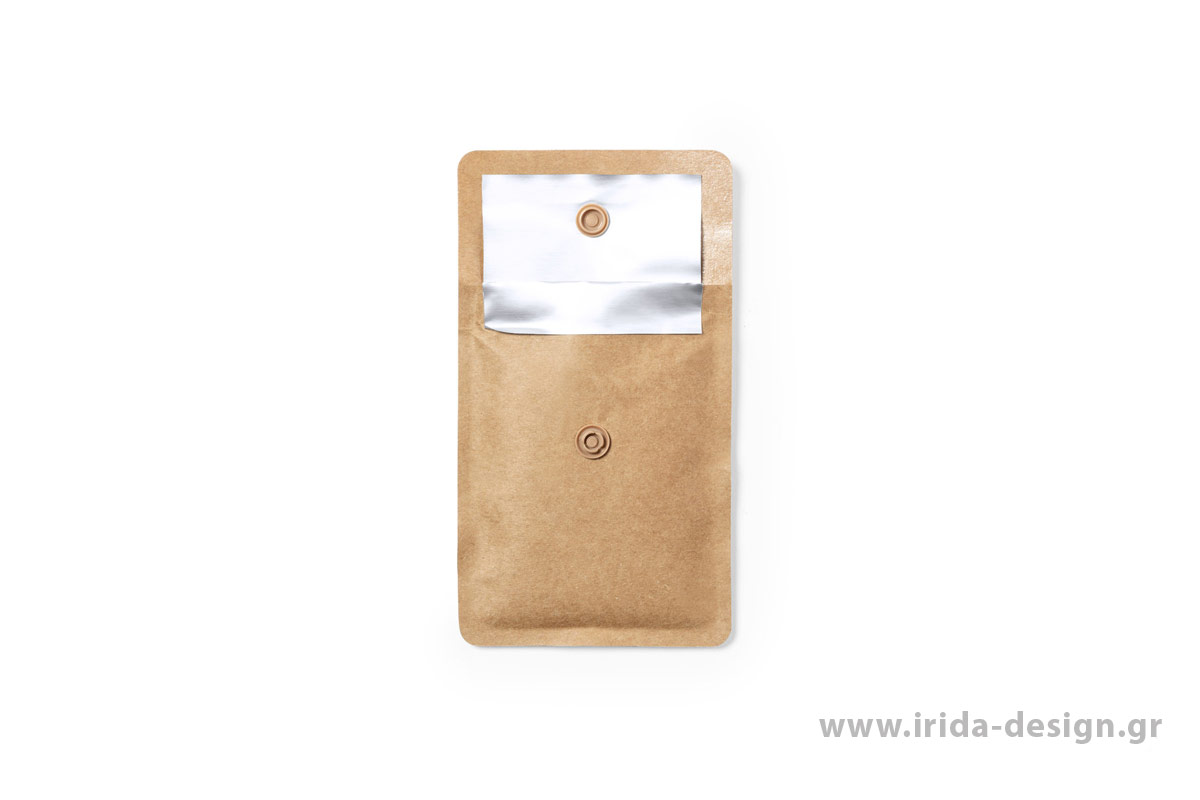 Τασάκι Τσέπης από Πλαστικοποιημένο Ανακυκλωμένο Χαρτί με Εσωτερικό Αλουμίνιο