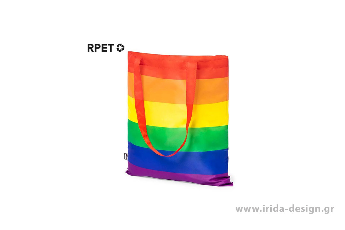 Τσάντα Ώμου Rainbow RPET με Μακριά Χερούλια