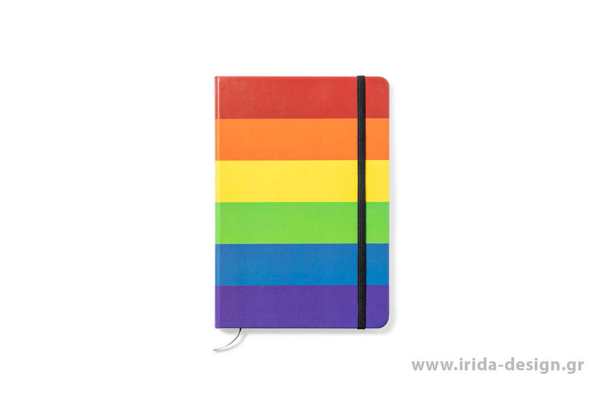 Σημειωματάριο Rainbow με 100 Λευκά Φύλλα
