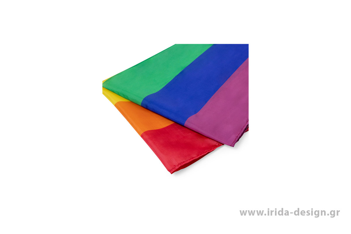 Σημαία Rainbow από Πολυεστέρα με Ιμάντες Στερέωσης