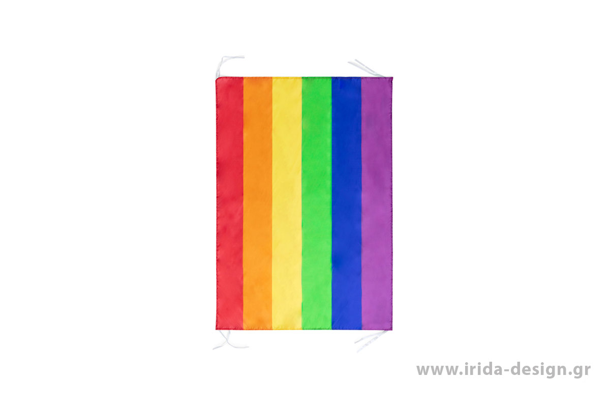 Σημαία Rainbow από Πολυεστέρα με Ιμάντες Στερέωσης