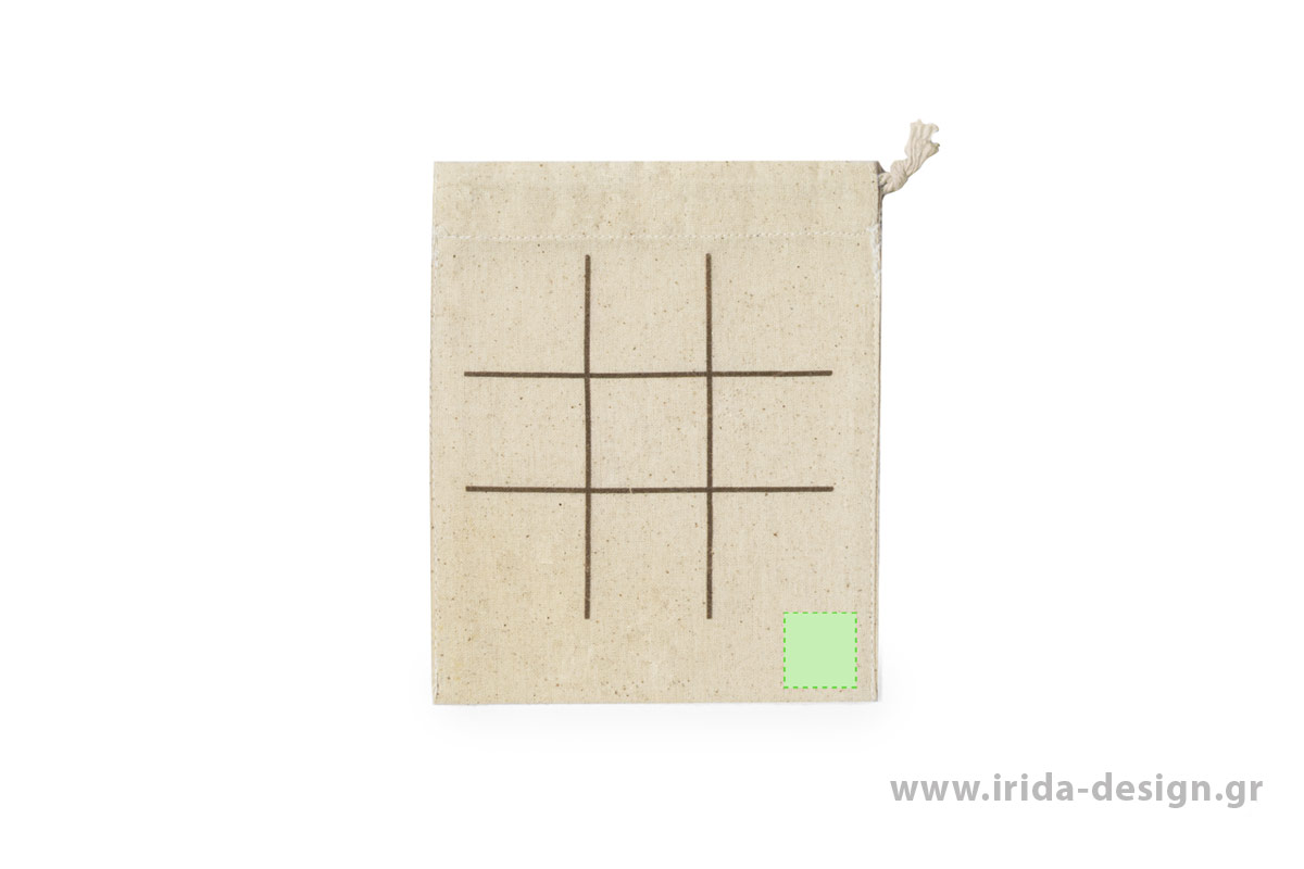Παιχνίδι Τρίλιζα (Tic-tac-toe) από Φελλό σε Βαμβακερή Θήκη