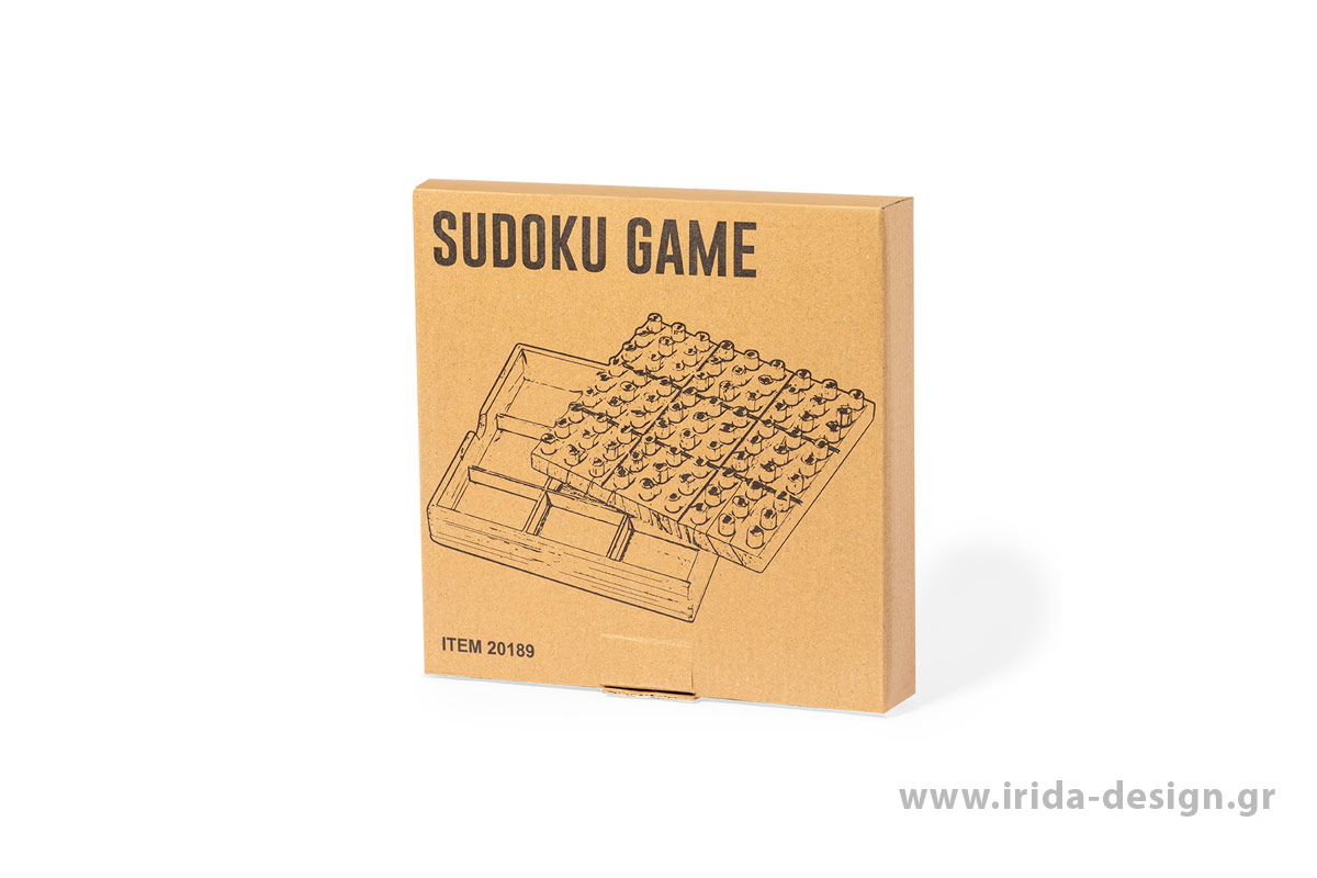 Παιχνίδι Δεξιοτήτων Sudoku από Ξύλο με 81 Αριθμούς και 10 Κάρτες
