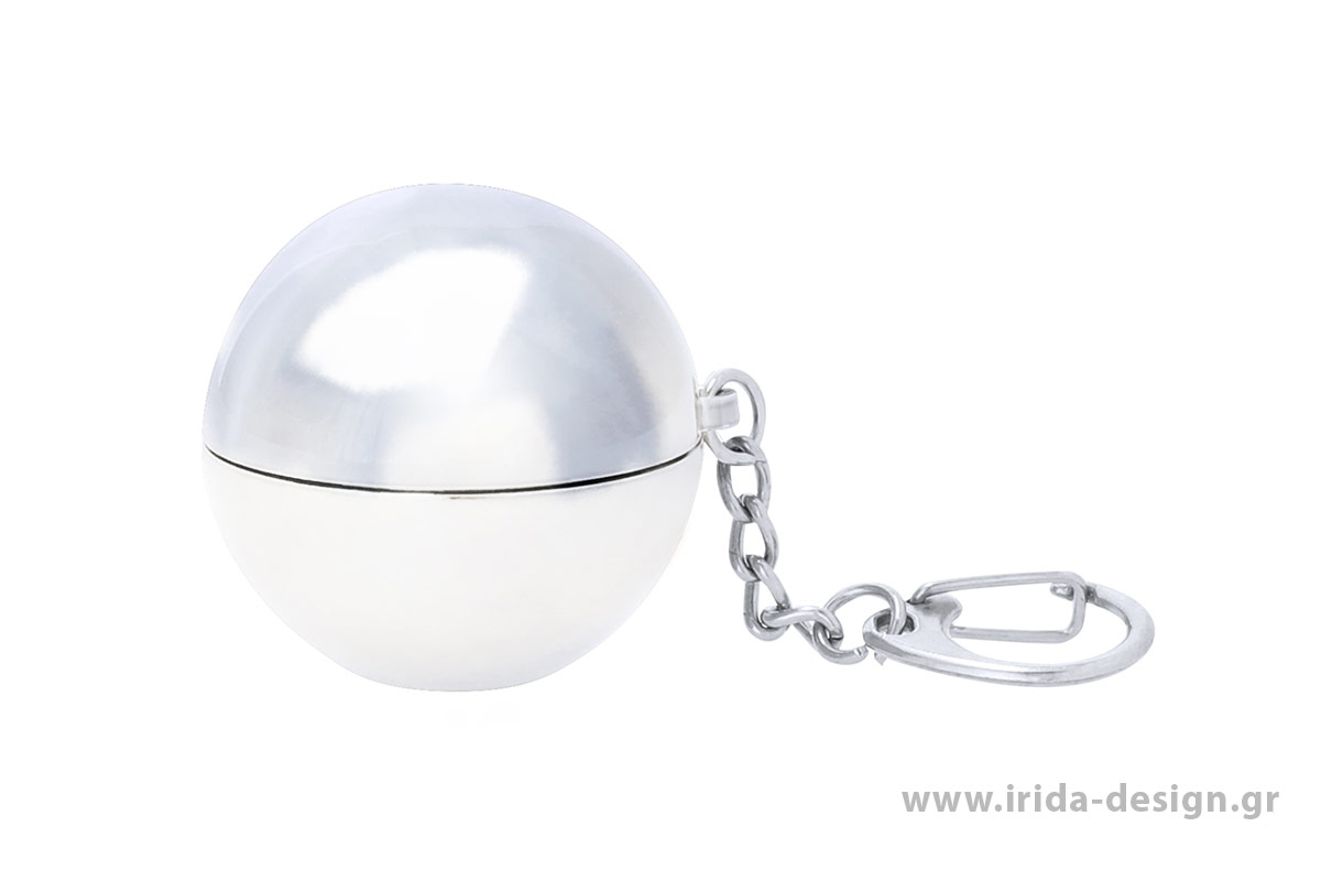 Lip Balm Μπρελόκ Βανίλια με SPF15 σε Σφαιρική Θήκη