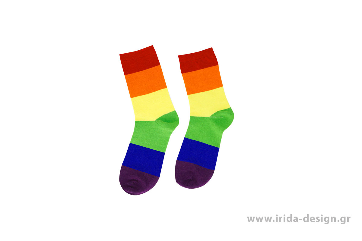 Κάλτσες Rainbow από Μαλακό Πολυεστέρα